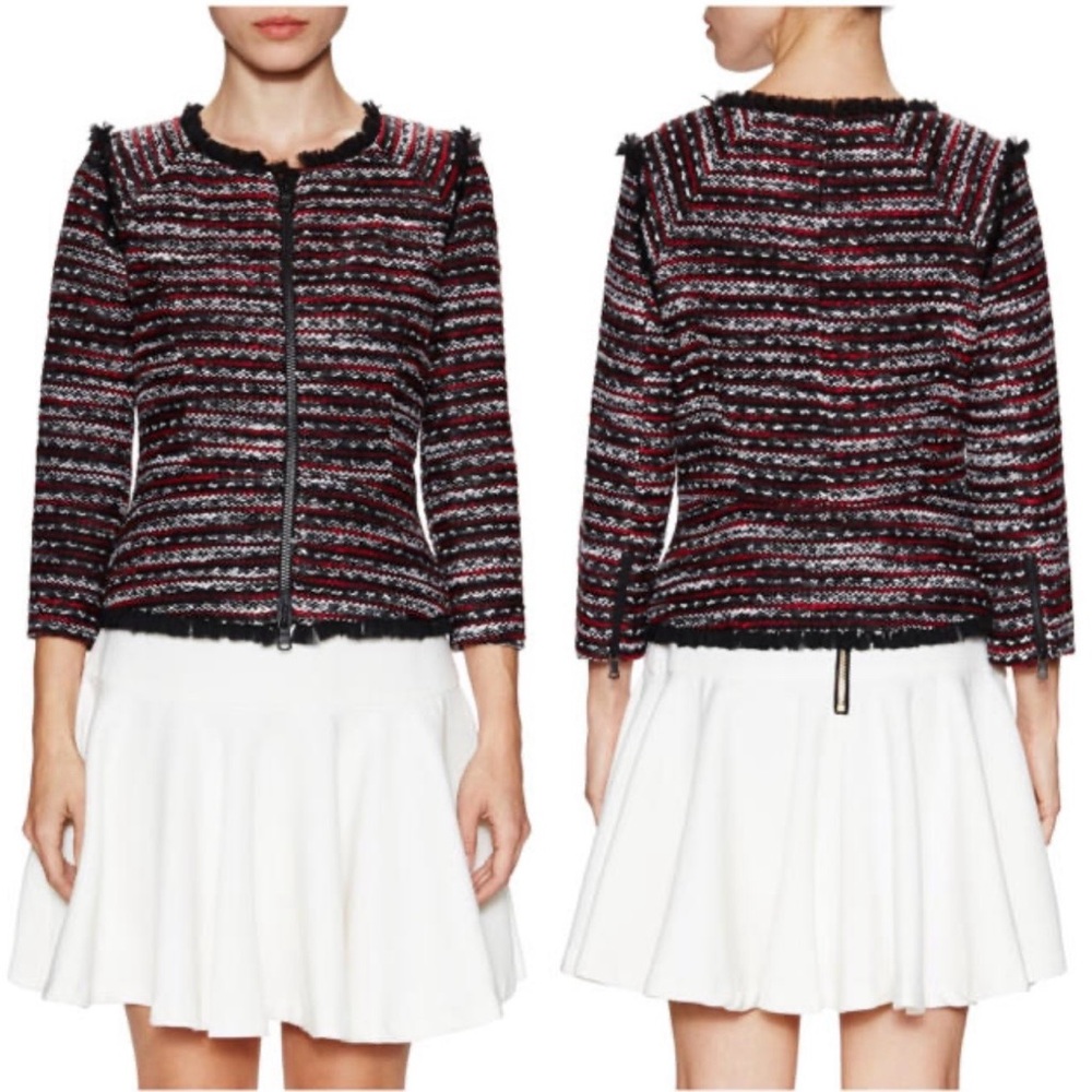 Milly Embellished Tweed Jacket 12